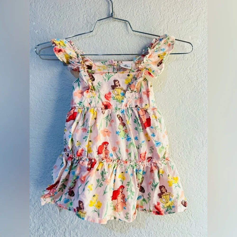 DISNEY PRINCESS Toddler Girls' Ariel Belle Tiana Swiss Dot Dress size 3T